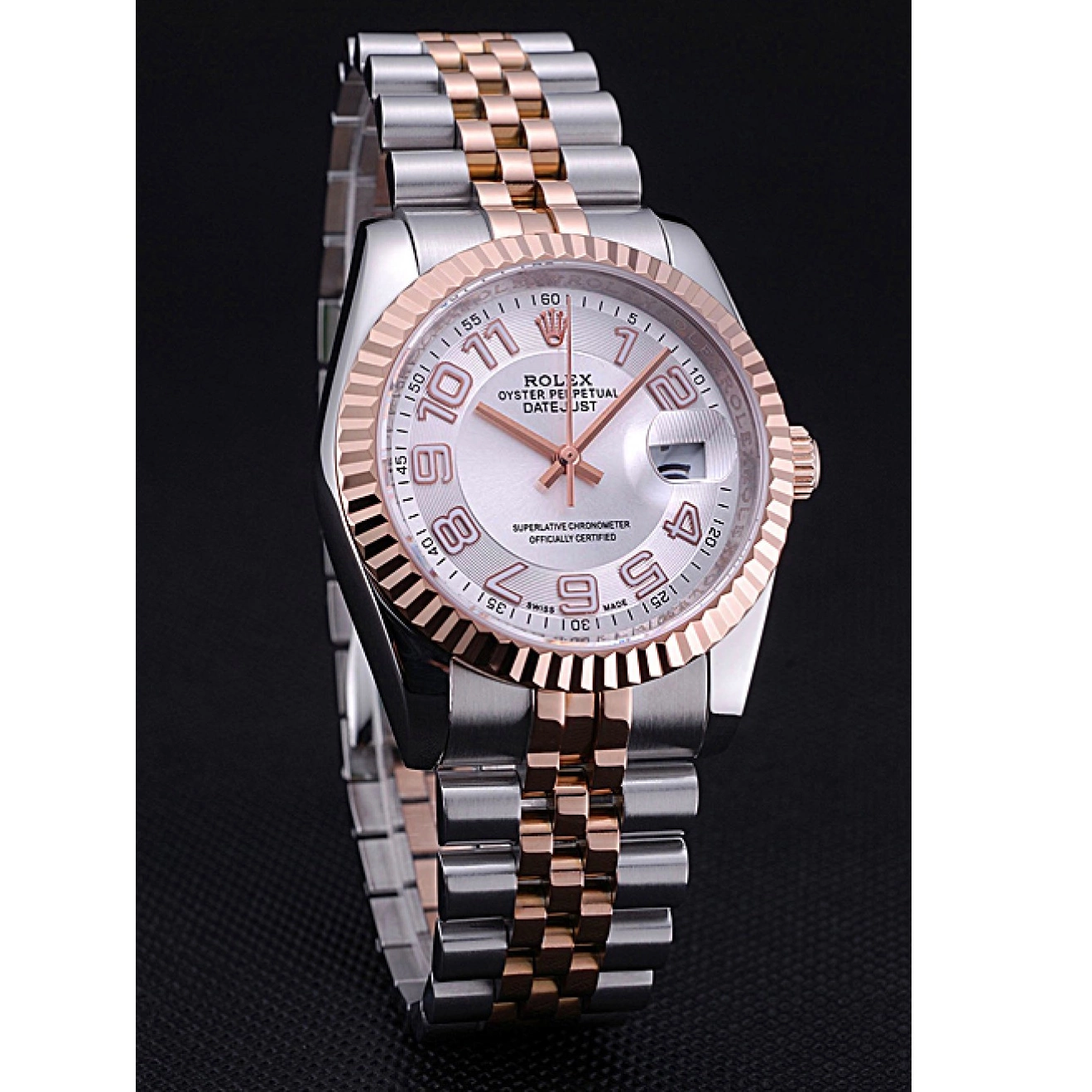 Aaa replica watch Steel 622544 DateJust and Rolex Gold Stainless White Dial Bracelet 0714